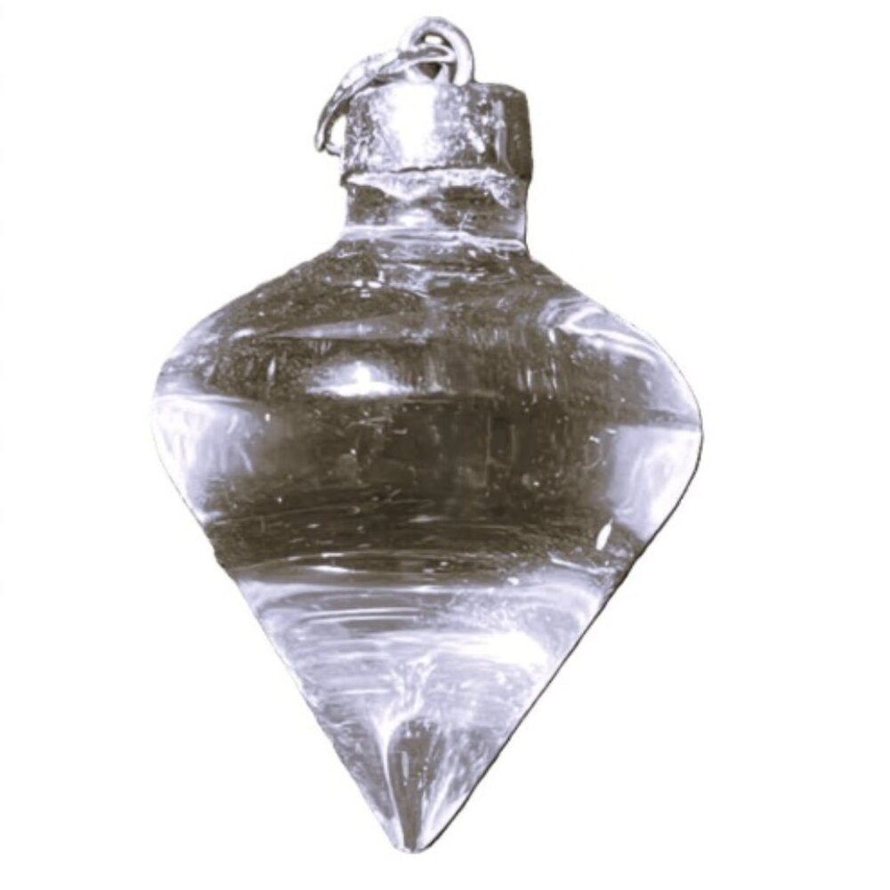Christmas Tree CHARM Artisan Clear polished Quartz pendant new holiday